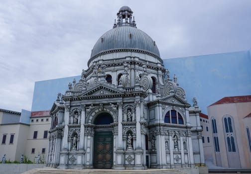 Viserba, Italy - June 25, 2024: Venice at Theme park Italy in Miniature or Italia in Miniatura in Rimini, Italy - Reproduction of famous attractions in a small scale