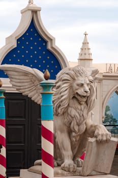 Viserba, Italy - June 25, 2024: Venice at Theme park Italy in Miniature or Italia in Miniatura in Rimini, Italy - Reproduction of famous attractions in a small scale