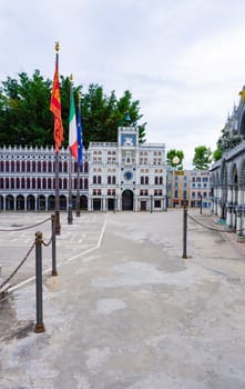 Viserba, Italy - June 25, 2024: Venice at Theme park Italy in Miniature or Italia in Miniatura in Rimini, Italy - Reproduction of famous attractions in a small scale