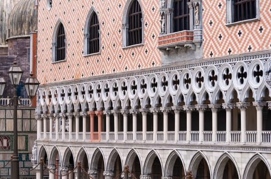 Viserba, Italy - June 25, 2024: Venice at Theme park Italy in Miniature or Italia in Miniatura in Rimini, Italy - Reproduction of famous attractions in a small scale