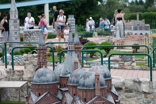 Viserba, Italy - June 25, 2024: Padova at Theme park Italy in Miniature or Italia in Miniatura in Rimini, Italy - Reproduction of famous attractions in a small scale