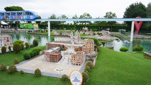 Viserba, Italy - June 25, 2024: Rome at Theme park Italy in Miniature or Italia in Miniatura in Rimini, Italy - Reproduction of famous attractions in a small scale
