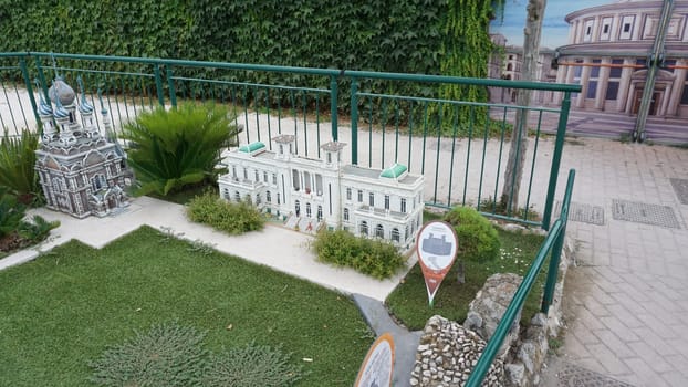 Viserba, Italy - June 25, 2024: Sanremo at Theme park Italy in Miniature or Italia in Miniatura in Rimini, Italy - Reproduction of famous attractions in a small scale