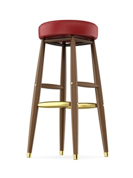 Tall bar stool on a white background