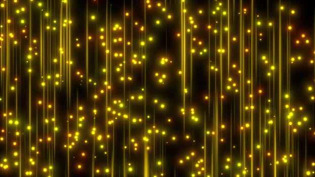Luxurious golden dust particle with lines. Computer generated 3d render