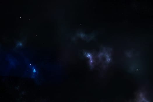 Abstract digital art background - outer space showing the beauty of space exploration.