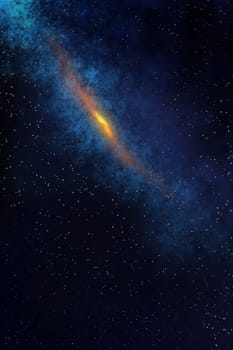 Abstract Space digital art outer space showing the beauty of space exploration.