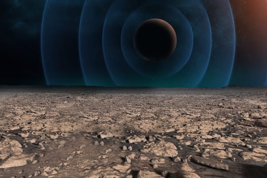 Space digital art, outer space showing the beauty of space exploration. planet texture furnished by NASA,