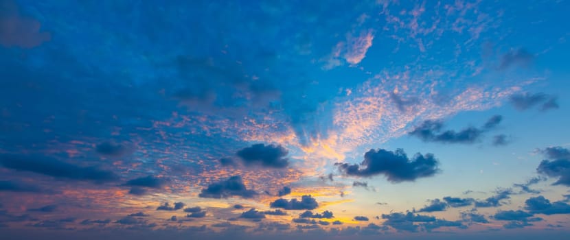 Beautiful dramatic scenic after sunset sky background after sunset