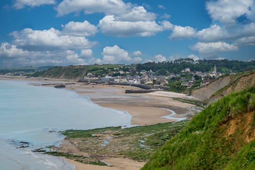 a view of Arromanches-les-Bains, Normandy, France