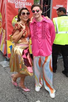 Claudia Obert and Boyfriend Max Suhr, Schlagermove 2024  Hamburg on 25.05.2024