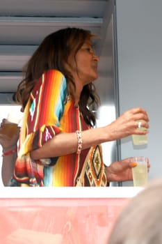Nadja Abd el Farrag with Alcohol, Schlagermove 2024  Hamburg on 25.05.2024