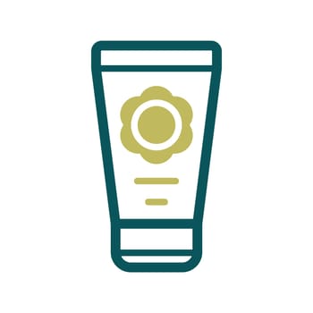 Baby cream moisturizer isolated vector icon. Graph symbol for children and newborn babies web site and apps design, logo, app, UI