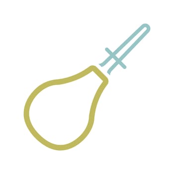 Enema isolated design isolated vector icon. Medicine and healthcare, medical support sign. Graph symbol for medical web site and apps design, logo, app, UI
