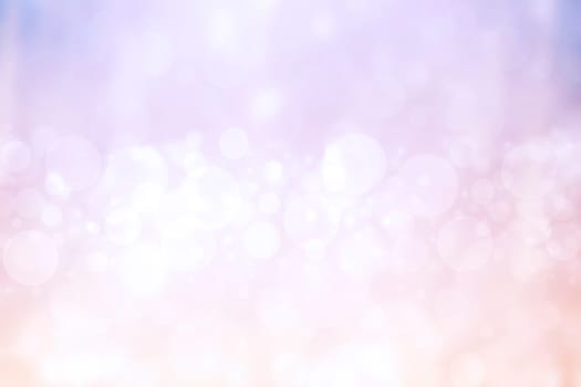 Abstract blurred fresh vivid spring summer light delicate pastel blue pink white yellow bokeh background texture with bright circular soft color lights. Beautiful backdrop illustration.
