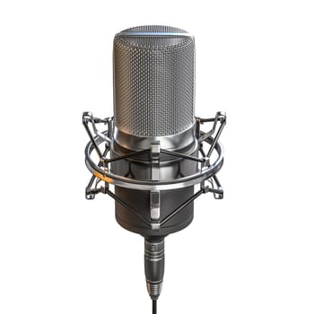 3d studio microphone shock mount, transparent background