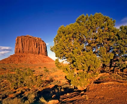 Butte in Monument Valley, Arizona