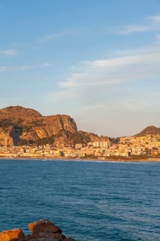 Panoramic view of Cefalù, Palermo, Sicily