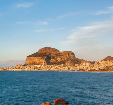 Panoramic view of Cefalù, Palermo, Sicily