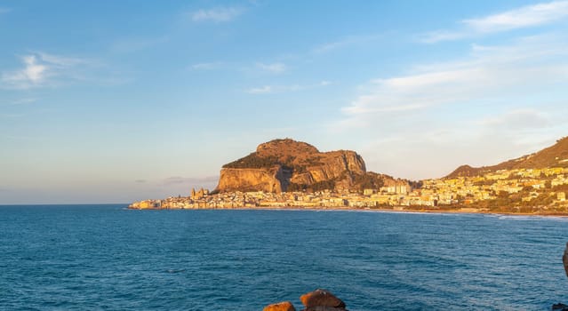 Panoramic view of Cefalù, Palermo, Sicily