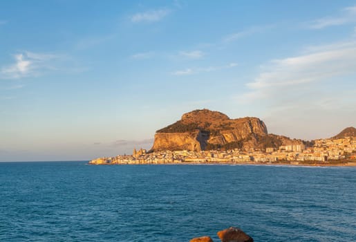 Panoramic view of Cefalù, Palermo, Sicily
