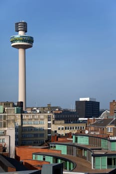 The Radio City Tower (Also known as the St. John's Beacon) in the city of Liverpool in northwest England. Built in 1969, it is 138m (452ft) tall.