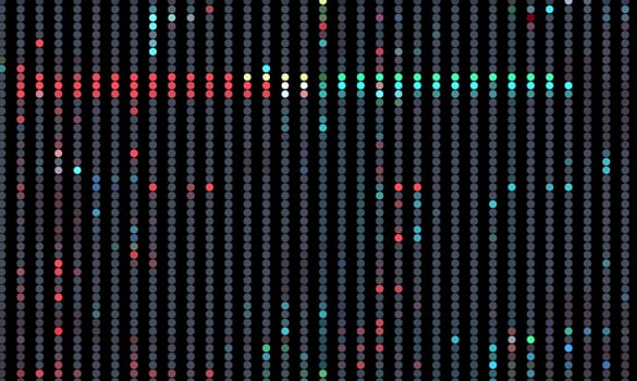 Trendy glitch pattern on dark background. Abstract vector geometric elements