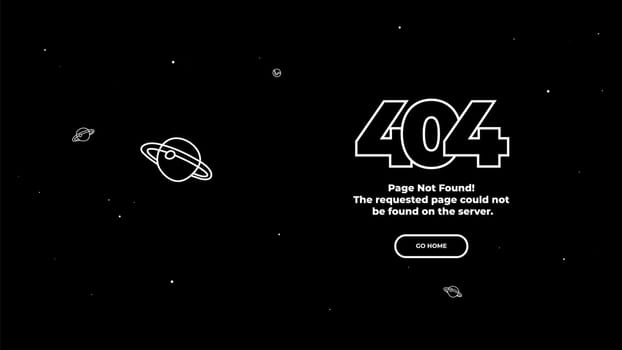 404 Page not found error. Vector layout web template