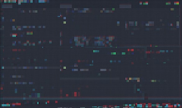 Trendy glitch pattern on dark background. Abstract vector geometric elements