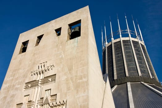 The Roman Catholic Cathedral in Liverpool on Merseyside in the northwest of England