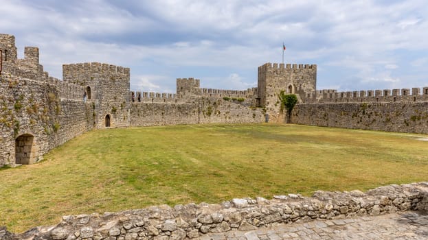 Montemor o Velho, Portugal: June 10, 2024: Ruined castle of Montemor-o-Velho, Portugal