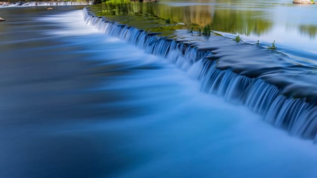 River waterfall in Adafufe, Cavado river, Braga. Portugal