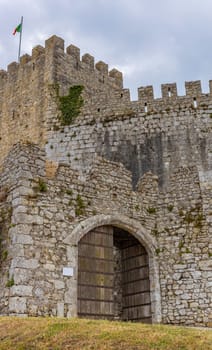 Detail of the ruined castle of Montemor-o-Velho, Portugal