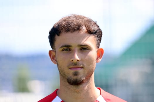 Max Rosenfelder (SC Freiburg) at the Media Day SC Freiburg 1st FBL Season 2024/25