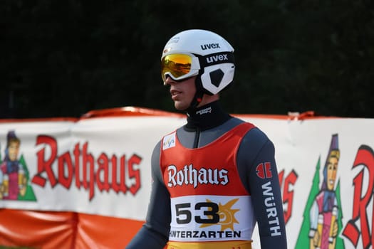 Luca Roth (SV Messstetten) at the FIS Cup Summer Ski Jumping Hinterzarten 2024