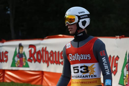 Luca Roth (SV Messstetten) at the FIS Cup Summer Ski Jumping Hinterzarten 2024