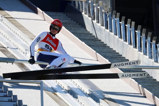 Constantin Schmid (WSV Oberaudorf) at the COC Cup Summer Ski Jumping Hinterzarten 2024