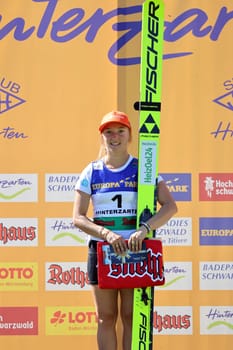 Katharina Schmid (SC Oberstdorf) at the COC Cup Summer Ski Jumping Hinterzarten 2024