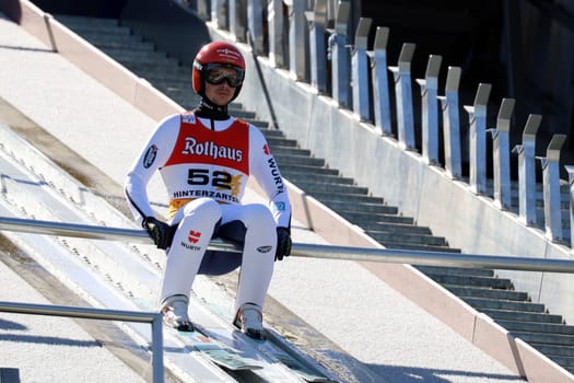 Constantin Schmid (WSV Oberaudorf) at the COC Cup Summer Ski Jumping Hinterzarten 2024