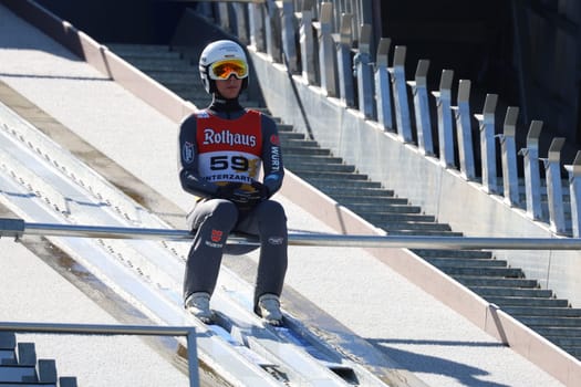 Luca Roth (SV Messstetten) at the COC Cup Summer Ski Jumping Hinterzarten 2024