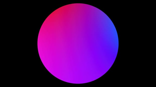 Multicolored flat sphere. Computer generated 3d render