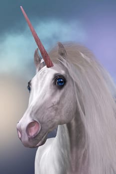 The Unicorn is a mythical creature that has a horse body with forehead horn and cloven hooves.