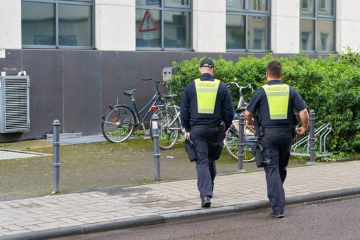 Employees of the Public Order Office, Ordnungsamt of the City of Cologne in Germany in their daily work for order and safety