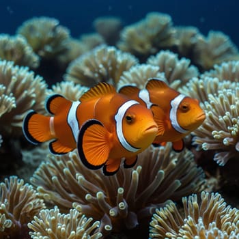 A cool Clownfish in the Ocean