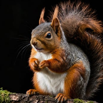 The cute wildlife squirrel picture