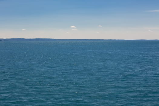 View Over Lake Garda in Italy. Horizontal shot