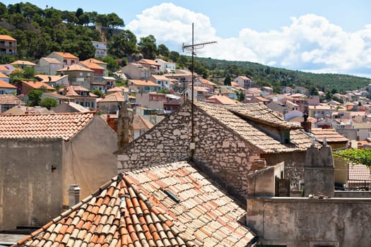 Sibenik Buildings, Croatia. Horizontal shot