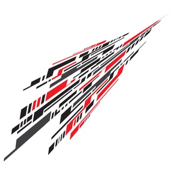 Sports stripes, car stickers black color. Racing decals