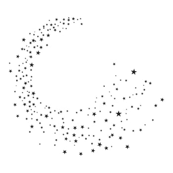 star background illustration design template