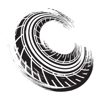 Tire vector icon illustration design template